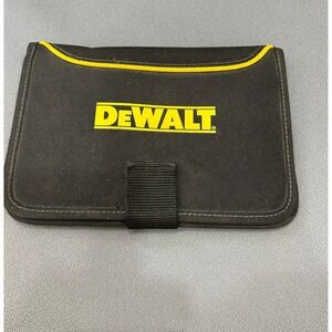 DeWalt Contractor  Wallet Organizer Black One Size Good Canvas ID Card Holder